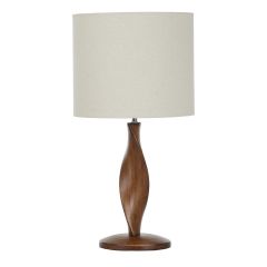 Priya WALNUT Wood FU3267 Table Lamp