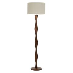 Priya WALNUT Wood Floor Lamp FU3268
