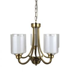 Ailia Imports Hillwood 5 Light Antique Brass Pendant