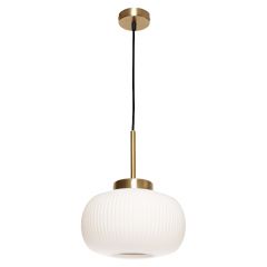 Hutton 1LT Pendant Gold / Opal Matt Glass