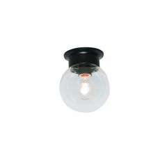 Murano 6inch DIY Black / Clear Glass
