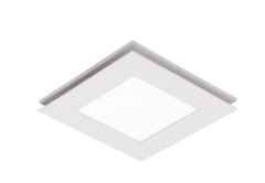 Flow 240 Square (Light) Exhaust Fan White MXFLFS25W