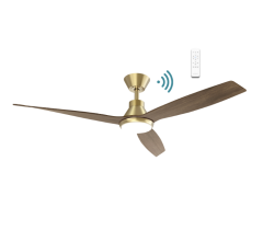 Triumph DC 52" Antique Bronze/ Walnut Smart fan (with light)