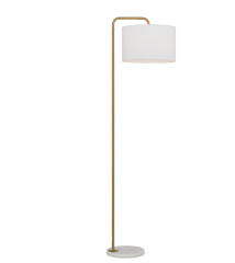 Ingrid White/Gold Floor Lamp