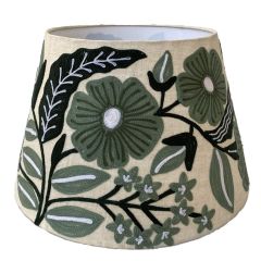 **Linen Tapered Daisy SHD1307 Sage Green SHADE ONLY