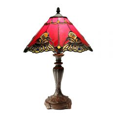 G&G Brothers TL-141072R/N032 Benita Red Table Lamp