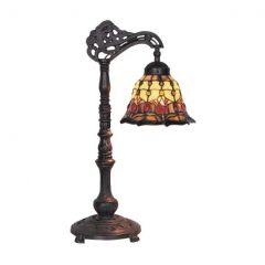 G&G Brothers Red Tulip Edwardian Table Lamp TL235/549