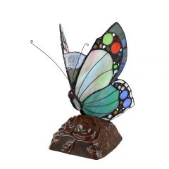 G&G Brothers Blue Spotted Butterfly Table Lamp TL-N092187