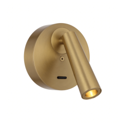 Lodan Brass 1LT Wall Spotlight 3watt 3000K