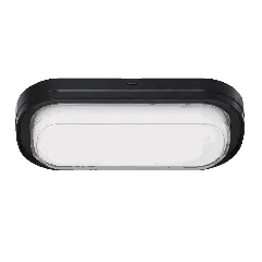 Viggo Black Oval 16w LED Bunker IP65