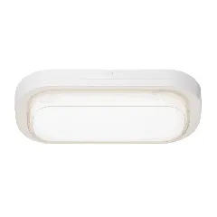 Viggo White Oval 16w LED Bunker IP65