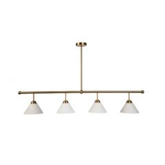 Fiorentino Lighting Zacha Opal Glass Gold Pendant