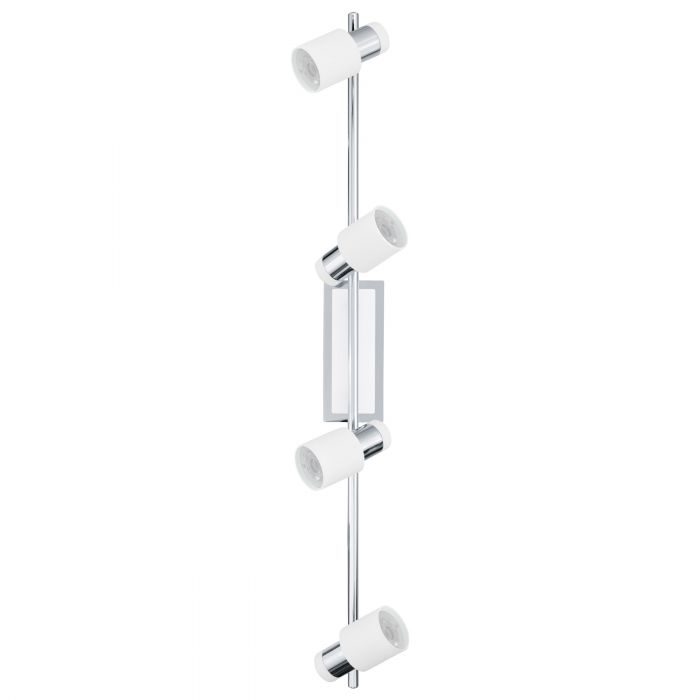 201998 Eglo Davida 4 Light Spotlight White / Chrome