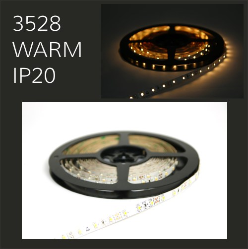 3528 LED Strip IP20 Warm White