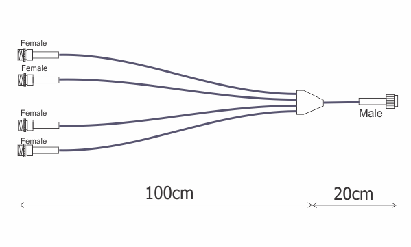 EC-4Y 4way Line Drawing