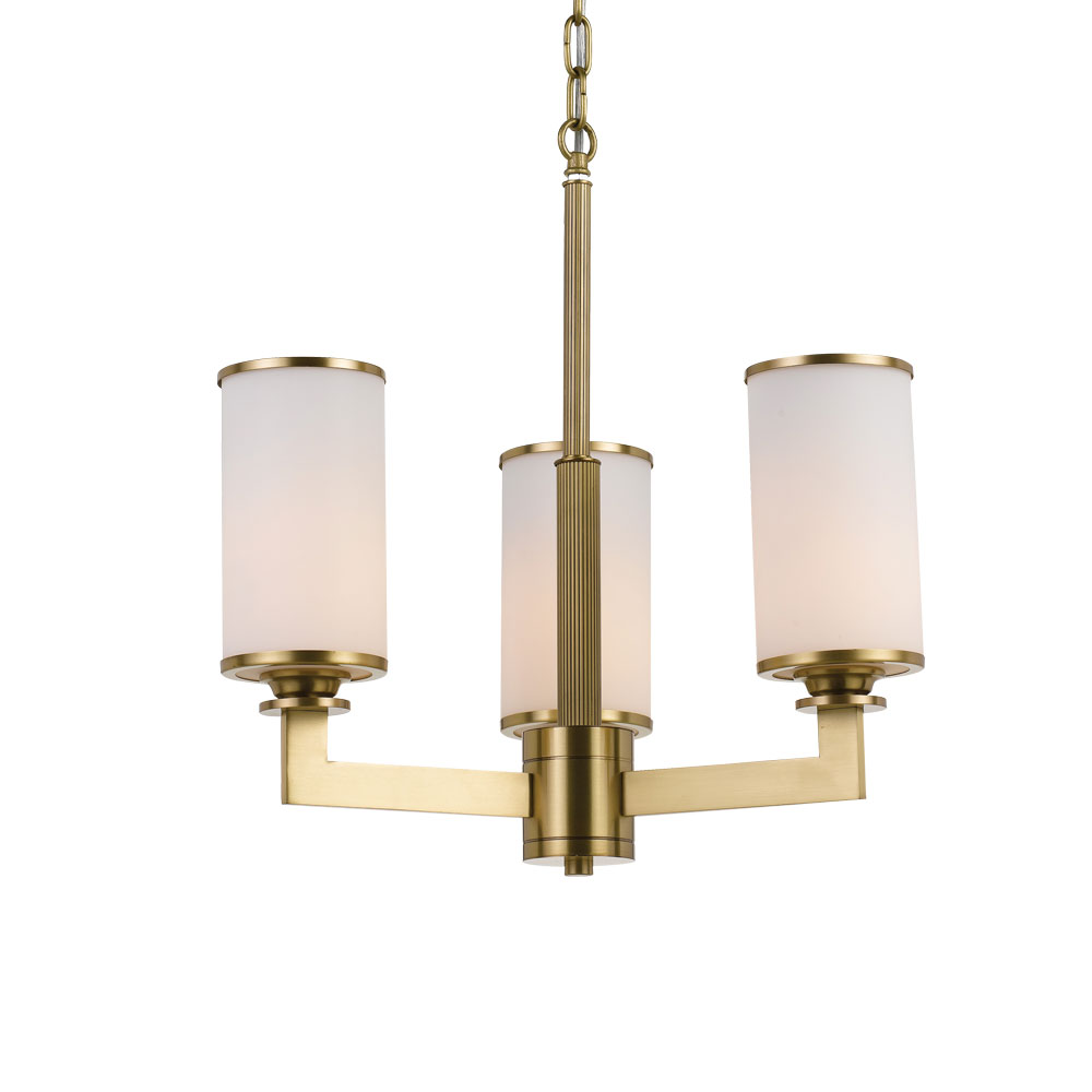 Telbix Lighting Ahern 3 Light Brass Pendant