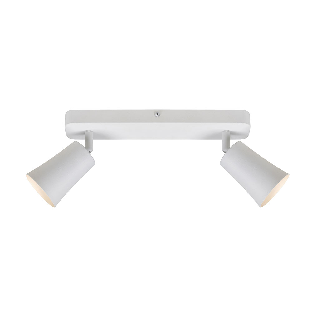 Telbix Alvey White GU-10 Spotlights - 2 Light model