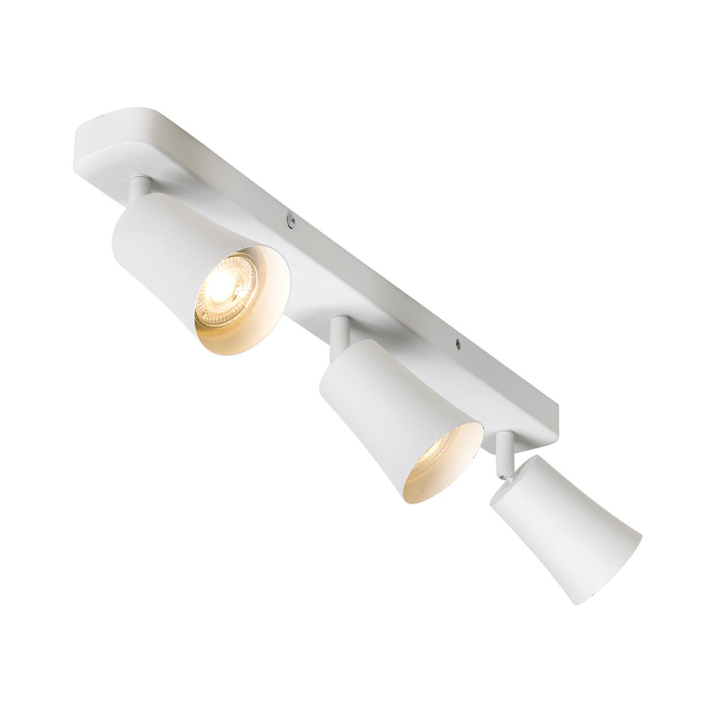 Telbix Alvey White GU-10 Spotlights - 3 Light model 