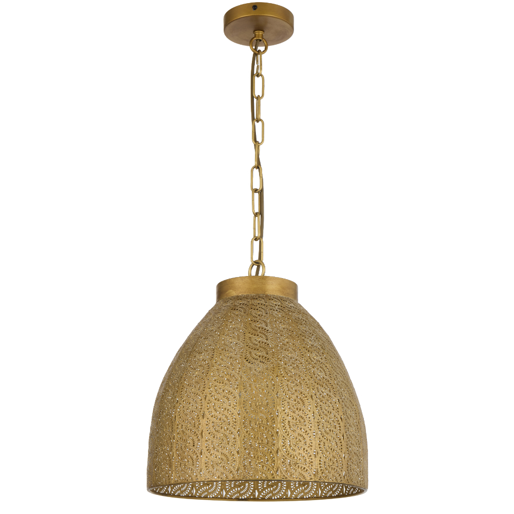 Telbix Lighting Aydin Antique Brass Pendant Large