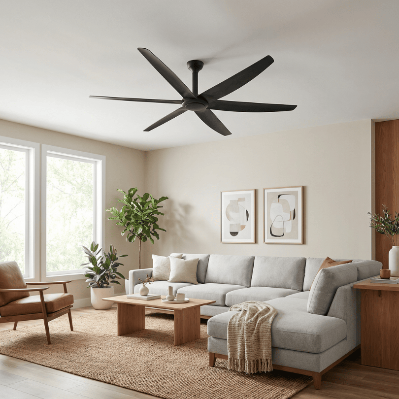 THE BIG FAN  V2 106" (270CM) Black DC - lifestyle