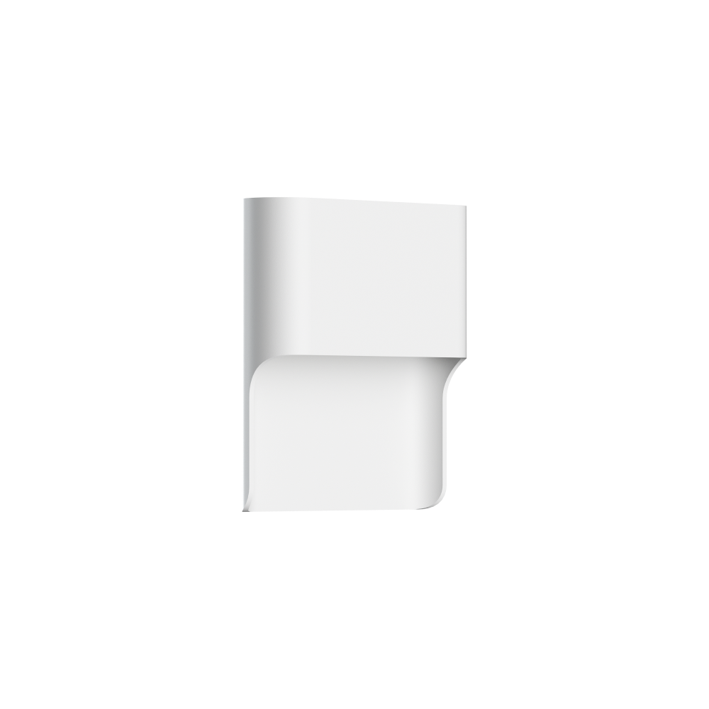 Unios Lighting Basc Fixed One White Exterior Wall Light