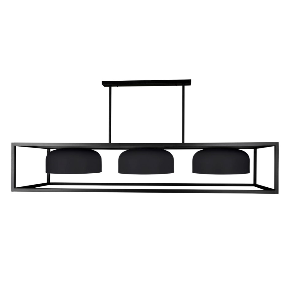 Fiorentino Lighting Bellucci Black Fram Black Shades Pendant