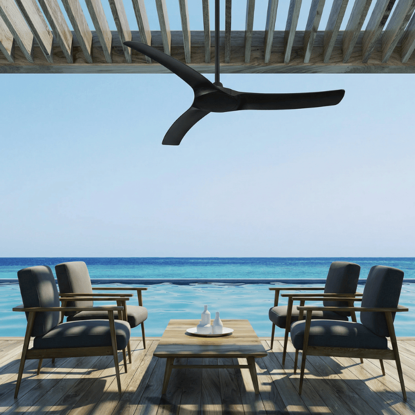 Aqua V2 IP66 Ceiling Fan 70" Black AIP2665 - lifestyle