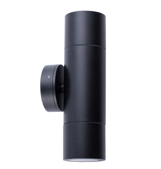 CLA PGUDBL - Black Up / Down Pillar Light - 2 x GU10 