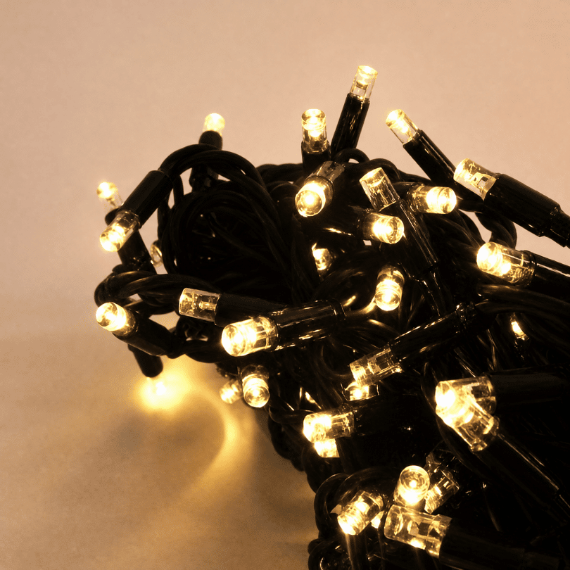 Lumenesk Fairy (10m) Warm LED/Black wire - bunch