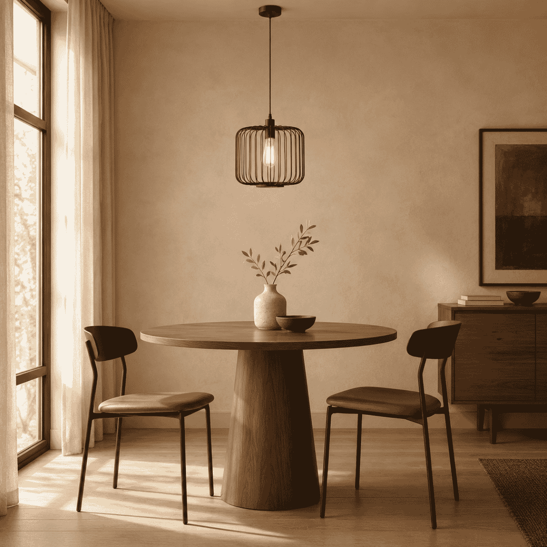 Bonn 1LT Black  Cage Pendant - lifestyle
