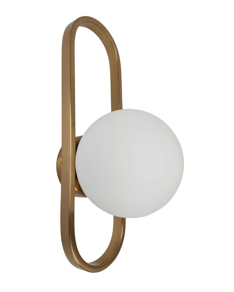 Burness Wall Light - 2 Colours - brass side