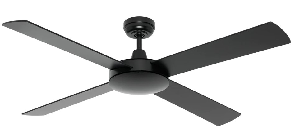 Mercator Lighting Caprice 52" Black Ceiling Fan No Light