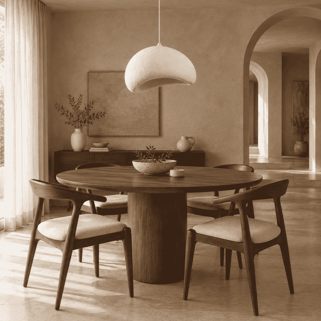 Cardinal 500mm White Polyresin Pendant - lifestyle
