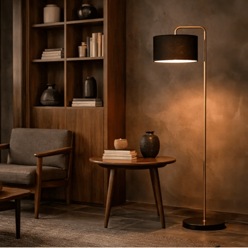 Ingrid Floor Lamp - Black - lifestyle