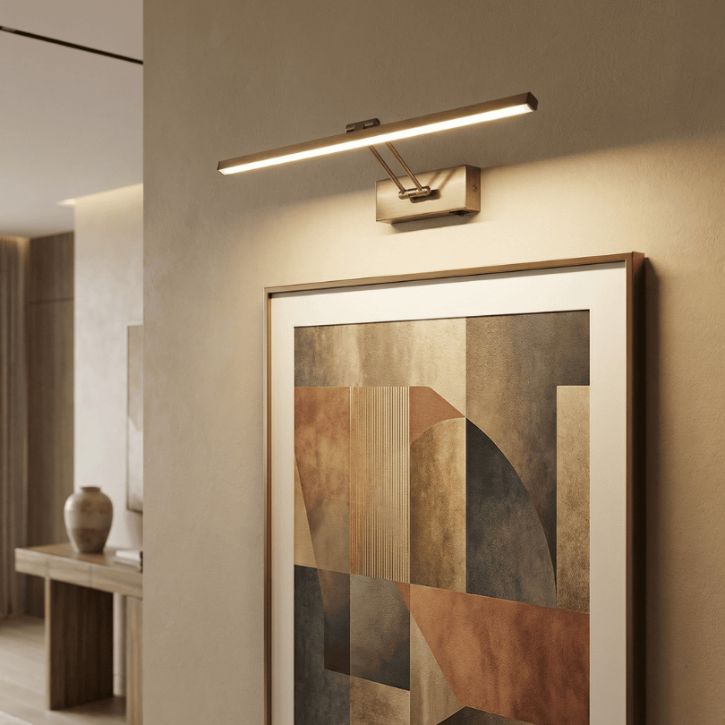 Vanidad1L Antique Brass Interior Wall Light - lifestyle