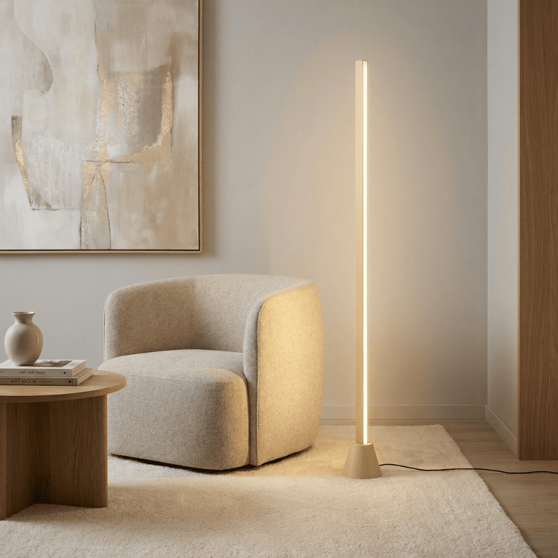 Dalton Floor Lamp Brushed Brass CCT AF-1244-BRU-BRS - lifestyle
