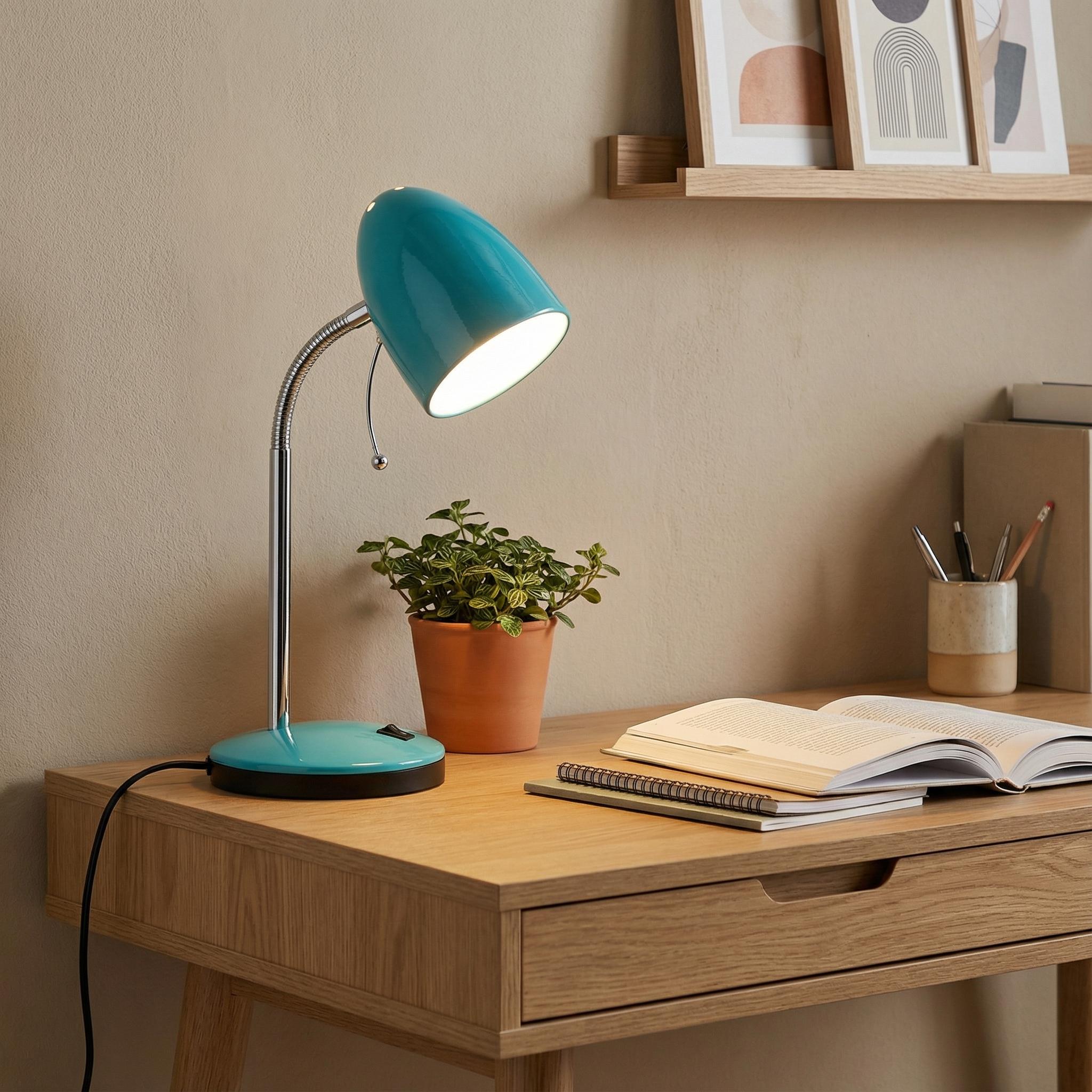 Lara Desk Lamp Bright Blue 205267N - lifestyle
