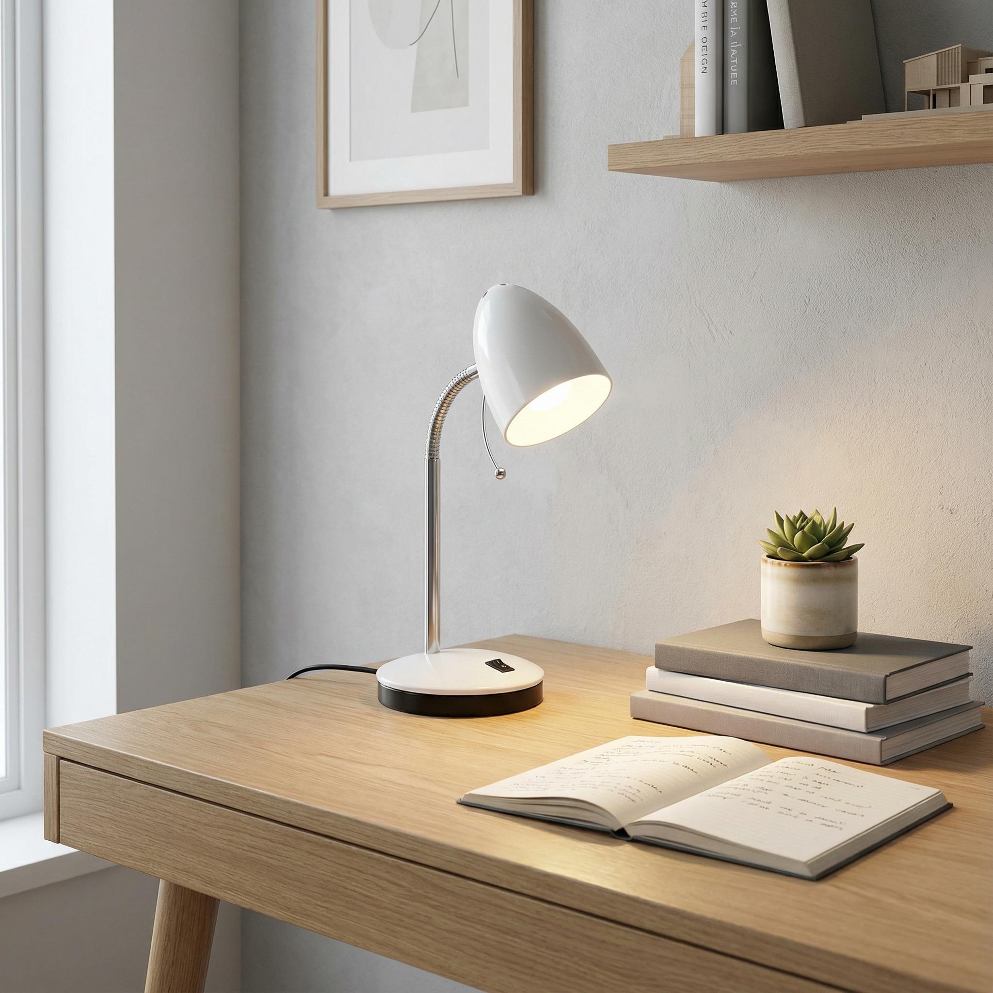 Lara Desk Lamp White 205266N - lifestyle