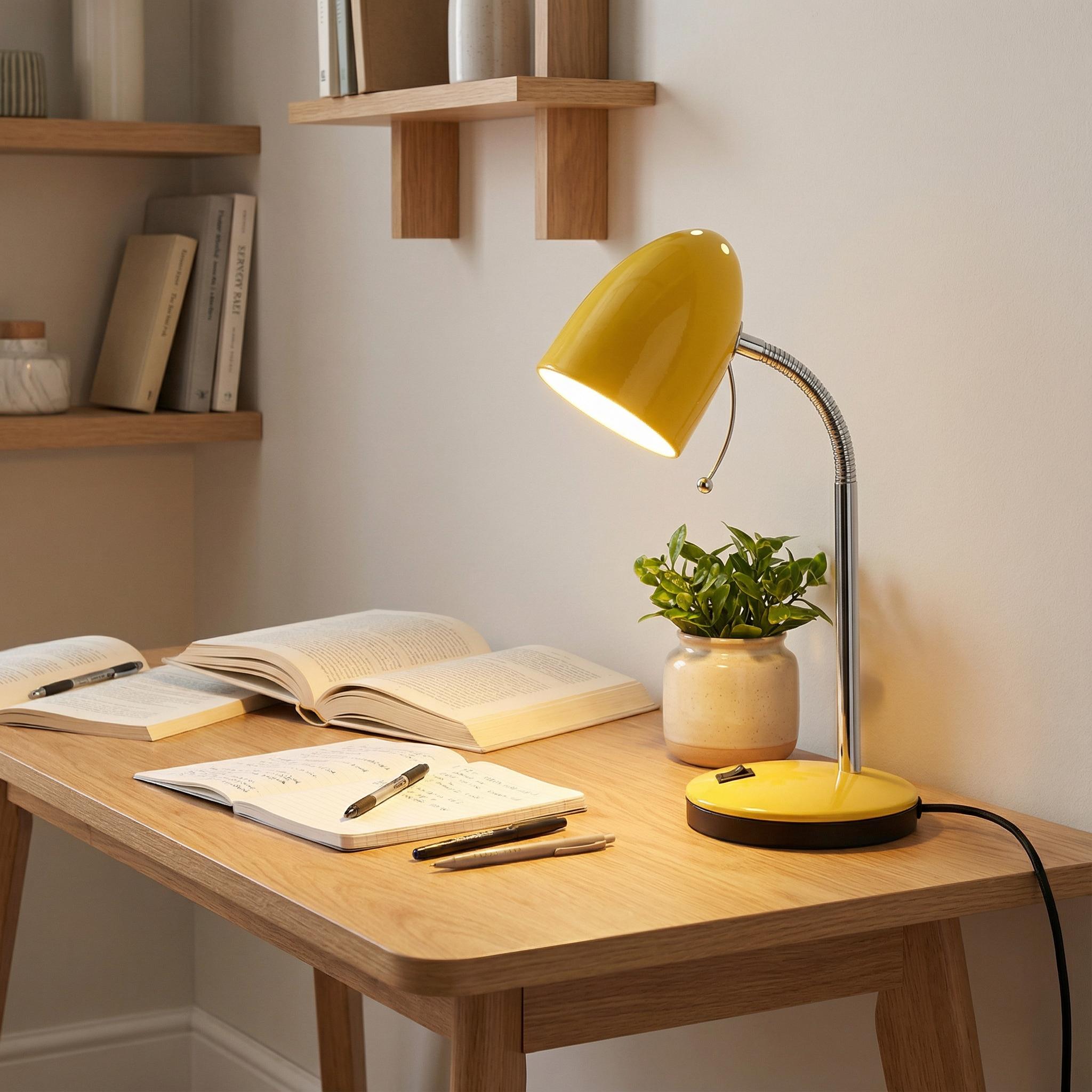 Lara Desk Lamp Yellow 205268N - lifestyle