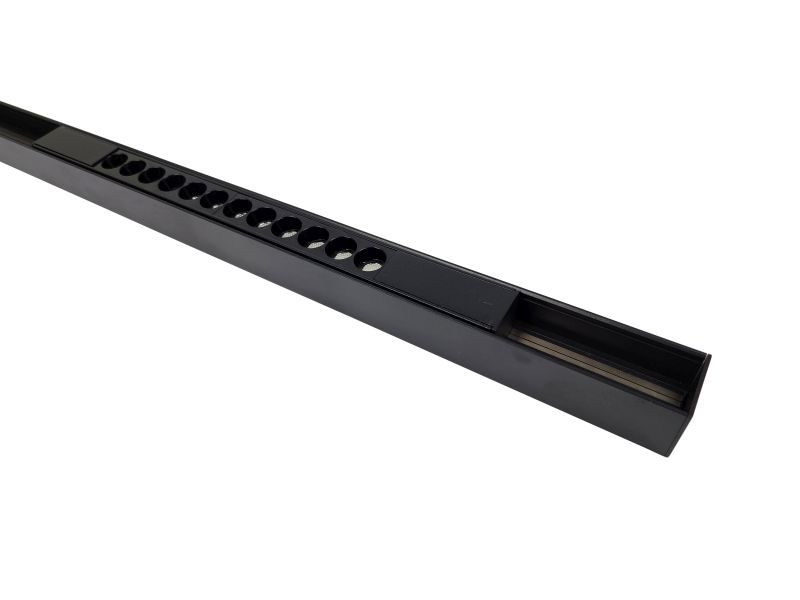 Magnetic Track Linear DOT LED Battens - Black in track