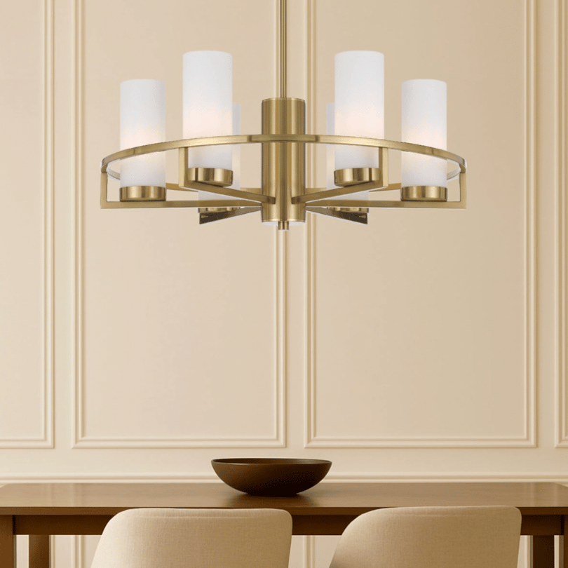 Telbix Eamon 6 light Matt Brass Pendant Light