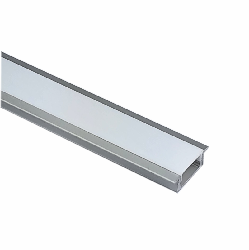 EXT-002 Surface mounted Aluminium Extrusion - Silver / Opal 2