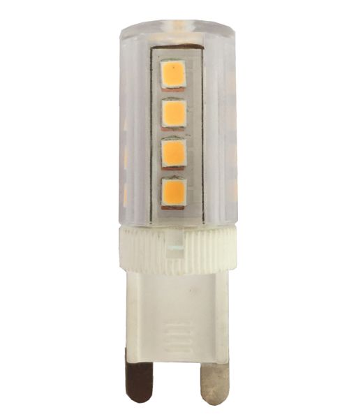 G9 3watt LED Globe - 3000K warm white