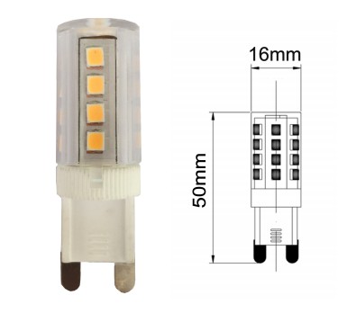 G9 Lamp size