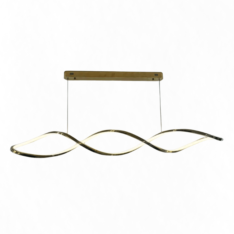Kingston Linear Twist Pendant- gold