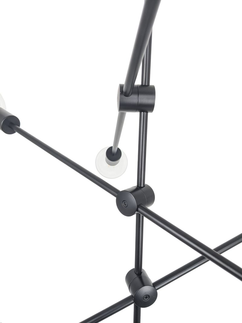 Ailia Imports Hadley 6 Light Black Pendant