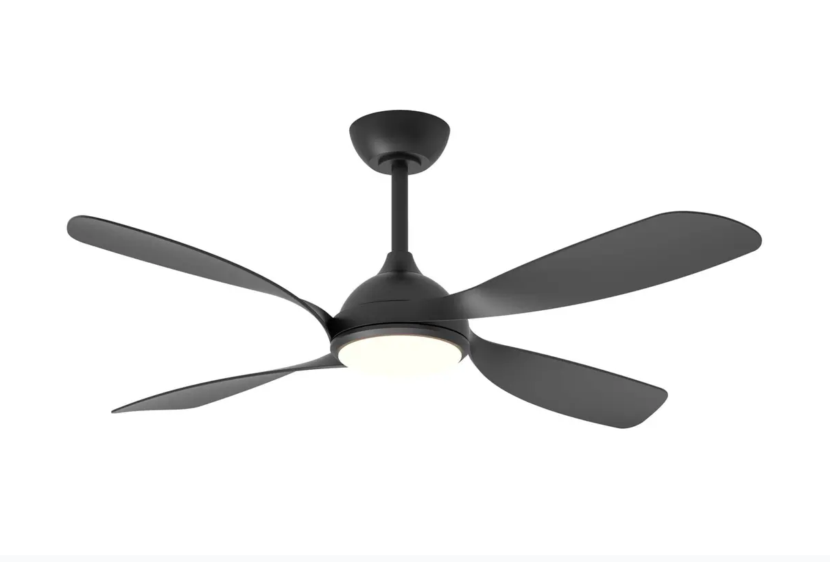 Hampton DC 52in Matt  - with light - black