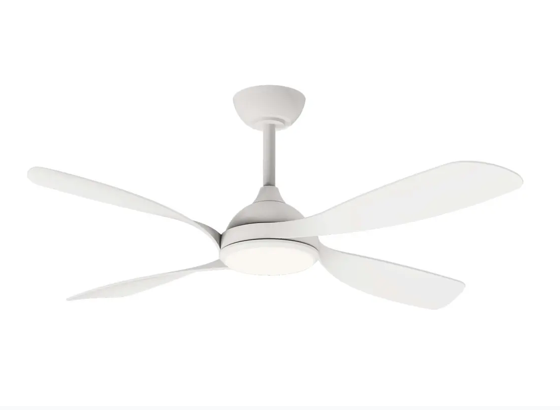 Hampton DC 52in Matt  - with light - white