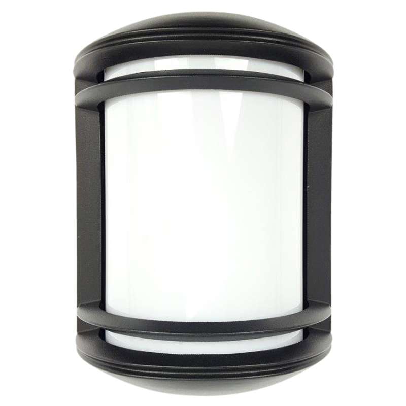 Ailia Imports Hilston Black Exterior Wall Light Front View