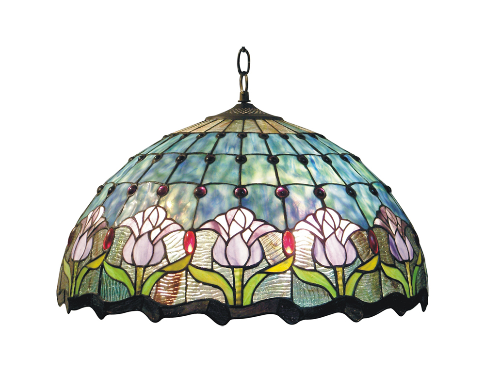 G&G Brothers HL-20235A/CD Mauve Tulip 20Inch Pendant